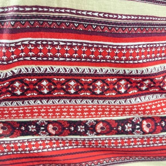 Chelsea Studio Boho Stripe Hi-Low Henley Tunic Top 4X 34/36 NWT Button Front - Picture 8 of 15